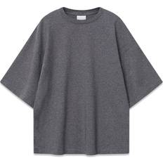 Day Birger Et Mikkelsen Overdele Day Birger Et Mikkelsen Drew Heavy Jersey T-shirt Grey Melange