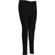 TuffRider Equestrian Clothing TuffRider Plus-Size Cotton Pull-On Knee-Patch Breeches