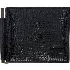 Tom Ford Black Leather T Line Money Clip Wallet - BLACK - UNI