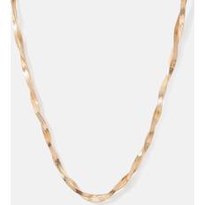 Montini Halsband Montini Guldfärgat halsband dubbel vriden platt länk