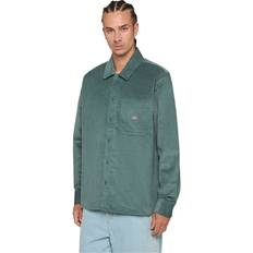 Polyester Shirts Dickies Corduroy Long Sleeve Shirt Grün Mann