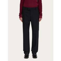 Ferragamo Trousers & Shorts Ferragamo Men Flat Front Trouser - Black