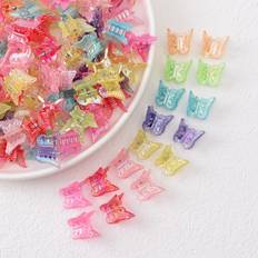 Children Hair Clips Shein Girls Colorful Butterfly Claw Clips Suitable For Vacation