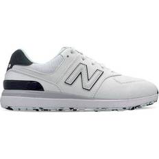 New Balance 40 Zapatos de golf New Balance 574 Greens v2 W - White/Blue