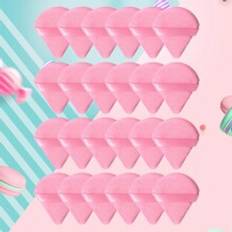 Makeup Shein 24pcs/15pcs/8pcs/5pcs Triangle Makeup Sponge For Loose Powder, Soft Facial Sponge For Setting & Body Powder, Velvet Blender For Foundation, Cosmetic B