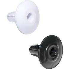 Electrosmart 12x single feed-thru black & white cable wall entry grommets for most rg6 cable