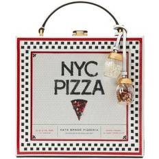 Kate Spade Bags Kate Spade New York Totes Slice Printed Spazzolato Leather 3D Pizza Box Top Gr. unisize in Weiß für Damen weiß