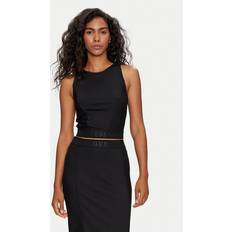 Guess Donna Canottiere Guess Blusa Cropped Fit - Nero