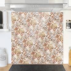 Beige Garde-boue Fonds De Hotte Feuilles De Palmier Beige Garde-boue