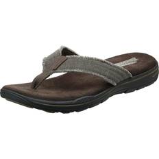 Skechers Flip-Flops Skechers mens Relaxed Fit¿ Evented Arven Flip Flop, Chocolate