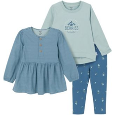 Other Sets Gerber Baby Girls Tunics and Leggings Set, 3-Piece Blue berries 5T