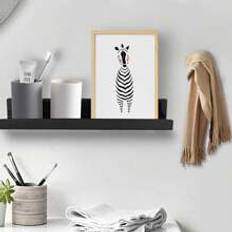 1pc Black Acrylic Floating For Book Room.