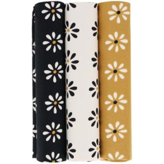 Black Handkerchiefs Trafalgar Men's Mary's Rose Daisy Cotton Handkerchiefs 3 Pack Black, white, gold Black/white/gold ONE SIZE