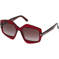 Tom Ford Red Sunglasses Tom Ford sunglasses shiny bordeaux gradient ft0789