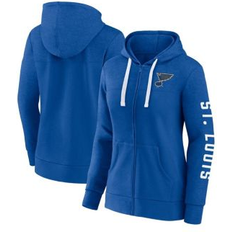 Women Jackets & Sweaters Fanatics Women's Heather Blue St. Louis Blues City Ties Full-Zip Hoodie