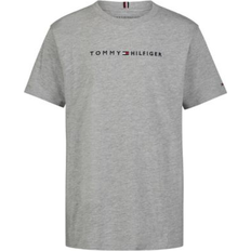 Tommy Hilfiger Boys T-shirts Children's Clothing Tommy Hilfiger Big Boys Cotton Logo Essential T-Shirt Grey Heather XL 18/20