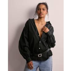 Polo Ralph Lauren Dam Skjortor Polo Ralph Lauren Polo Ralph Lauren Svart Ls Muna St-Long Sleeve-Button Front Shirt