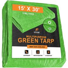 Plastic Storage Tents Multipurpose Protective Cover Green Poly Tarp 15'