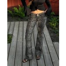 Nelly Brun Low Waist Bootcut Leo Jeans