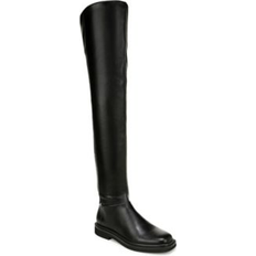 Synthetisch Hoge laarzen Franco Sarto Angeli Over The Knee Boot Black Faux Leather Slip On Fit, Pointed Toe, Slip-On Fit