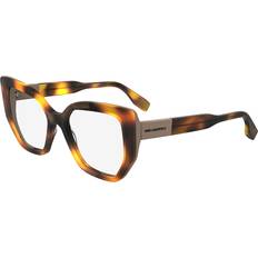 Glasses & Reading Glasses Karl Lagerfeld 6174 235 Women’s Tortoiseshell Size Free Lenses HSA/FSA Insurance Blue Light Block Available Nude Brown 53