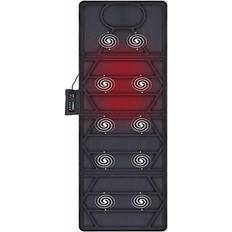 massage mat with heat 10 motors vibrating massage mattress pad with 2