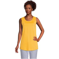 Tank Tops Lands' End Petite Supima Cotton Scoopneck Tunic Tank Top