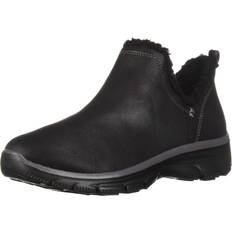 Skechers Ankle Boots Skechers Women's Easy Going-Buried-Scooped Collar Bootie with Faux Fur Trim Ankle Boot, Black