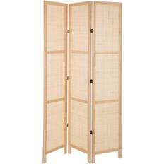 Natural Room Dividers Alexandra House Living Folding Screen Natural Room Divider 120x200cm 3pcs