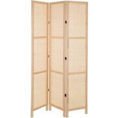 Alexandra House Living Folding Screen Natural Rumsavdelare 120x200cm 3st