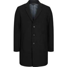 Mies Takit Les Deux Jjeharrison Wool Coat - Musta