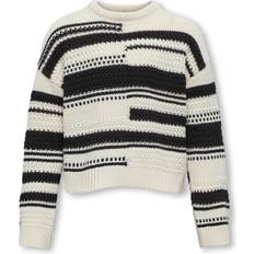 Kids Only Sutha Knitted Pullover - Tofu/Black Bean (15329329)