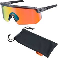 Orange Eye Protections Ergodyne Skullerz AEGIR-AFASPM Anti-Scratch And Enhanced Anti-Fog Safety Glasses, Size, Orange Mirror Lens/Clear Smoke