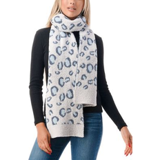 Leopard Scarfs Marcus Adler Women's Ultra Soft & Cozy Leopard Scarf Blue