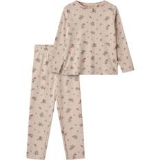 OEKO-TEX Pyjamasar Barnkläder Wheat Pyjamas 2-delad Madeline Pale Lilac Blommor år 122 Pyjamas 2-delad