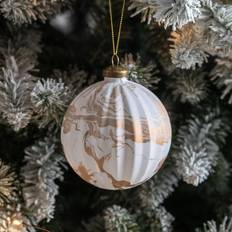 Brons Kerstboomversieringen Bauble Marble Bronze Set of 3