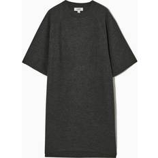 Kjoler COS OVERSIZED-FIT WOOL T-SHIRT DRESS