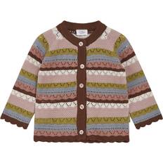 Babys Cardigans Hust & Claire Ajour-Strickjacke Ringel mehrfarbig