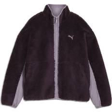 Puma Unisex Jakker Puma Women's Reversible Sherpa Jacket, Purple, XXS, Clothing