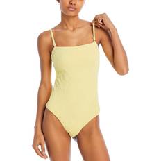 Aqua Swimwear Aqua Bandeau Cutout Back One Piece Swimsuit Exclusive Yellow