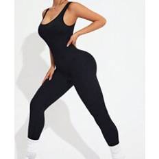 Dam - Tyg Jumpsuits & Overaller Shein Seamless High Elasticity Yoga Fitness Jumpsuit