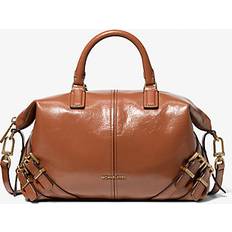 Bolsos Michael Kors MKBolso satchel Darrington pequeño de piel cuarteada Marrón ONE SIZE