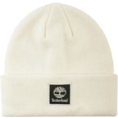 Timberland Women Headgear Timberland Women's Classic Tonal Patch Cuffed Beanie Cream ONE SIZE