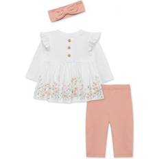 Other Sets Little Me Baby Girls Meadow Border Printed Top Set with Headband, Pink, Months 12 Months