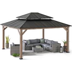 Sunjoy 13 Wood Gazebo, Cedar