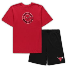 Underwear Concepts Sport Men's Red, Black Chicago Bulls Big and Tall T-shirt and Sleep Set Red, Black Red/Black 2XB