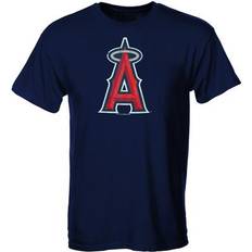 Soft As A Grape Los Angeles Angels Youth Distressed Logo T-Shirt Navy Blue