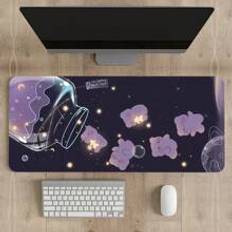 Shein Large Mousepad Starry Glass Kawaii Bear Anti-Slip Natural