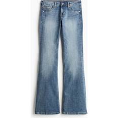 H&M Women Jeans H&M Flared Low Jeans Blue