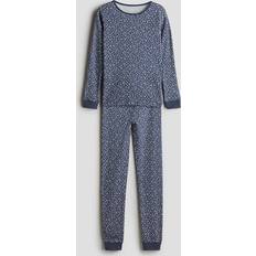 Boys Nightwear H&M Cotton Jersey Pajamas Blue 14Y